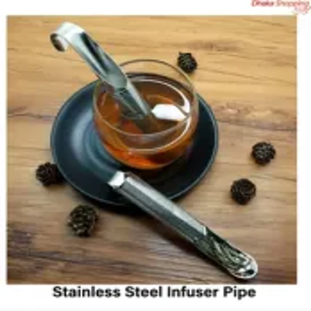 Kitchen Accessories new Tea Strainer Amazing Stainless Steel Infuser Pipe Design Touch Feel Holder Tool Tea Spoon Infuser Filter-Tea Making Accessories-gold palace