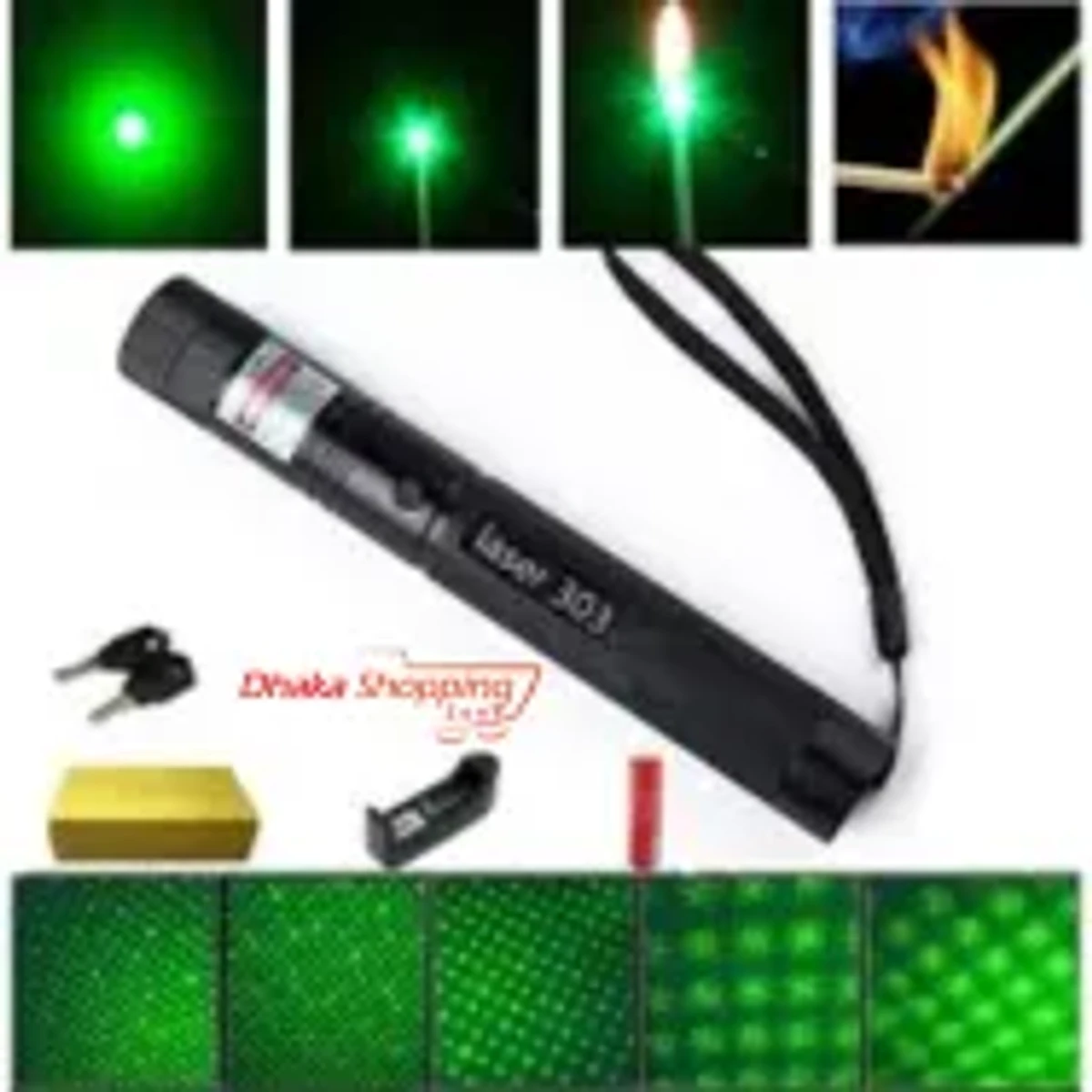 10 Miles 532nm Green Laser Pointer Beam Light