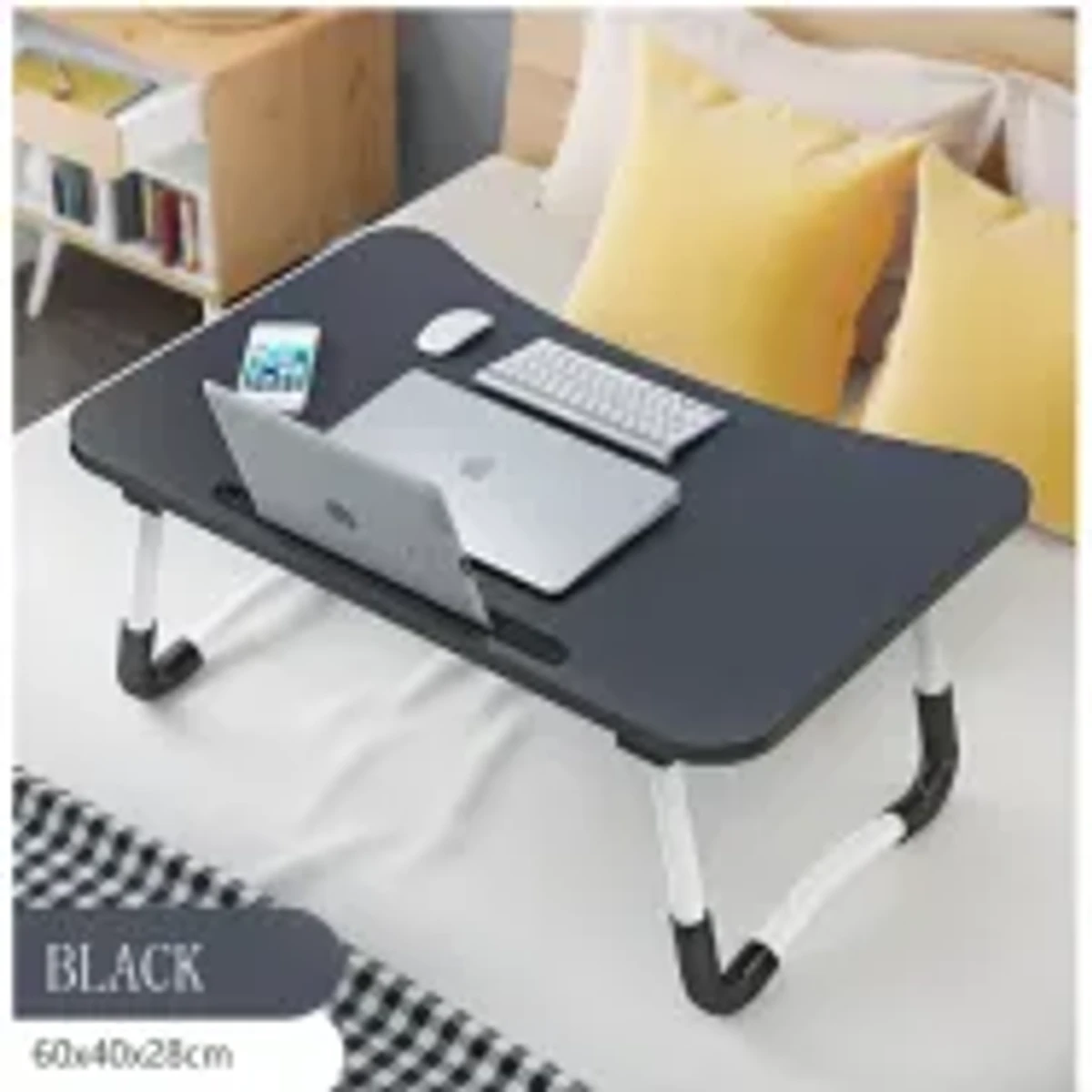 " Multi-function and Removable Stand Folding Computer Laptop Desk Small Bed Desk Simple Dormitory Lazy Table Bed with Laptop Table with Holder Slot Portable Table Stand for Laptop Tablet Reading Table - cloth stand"